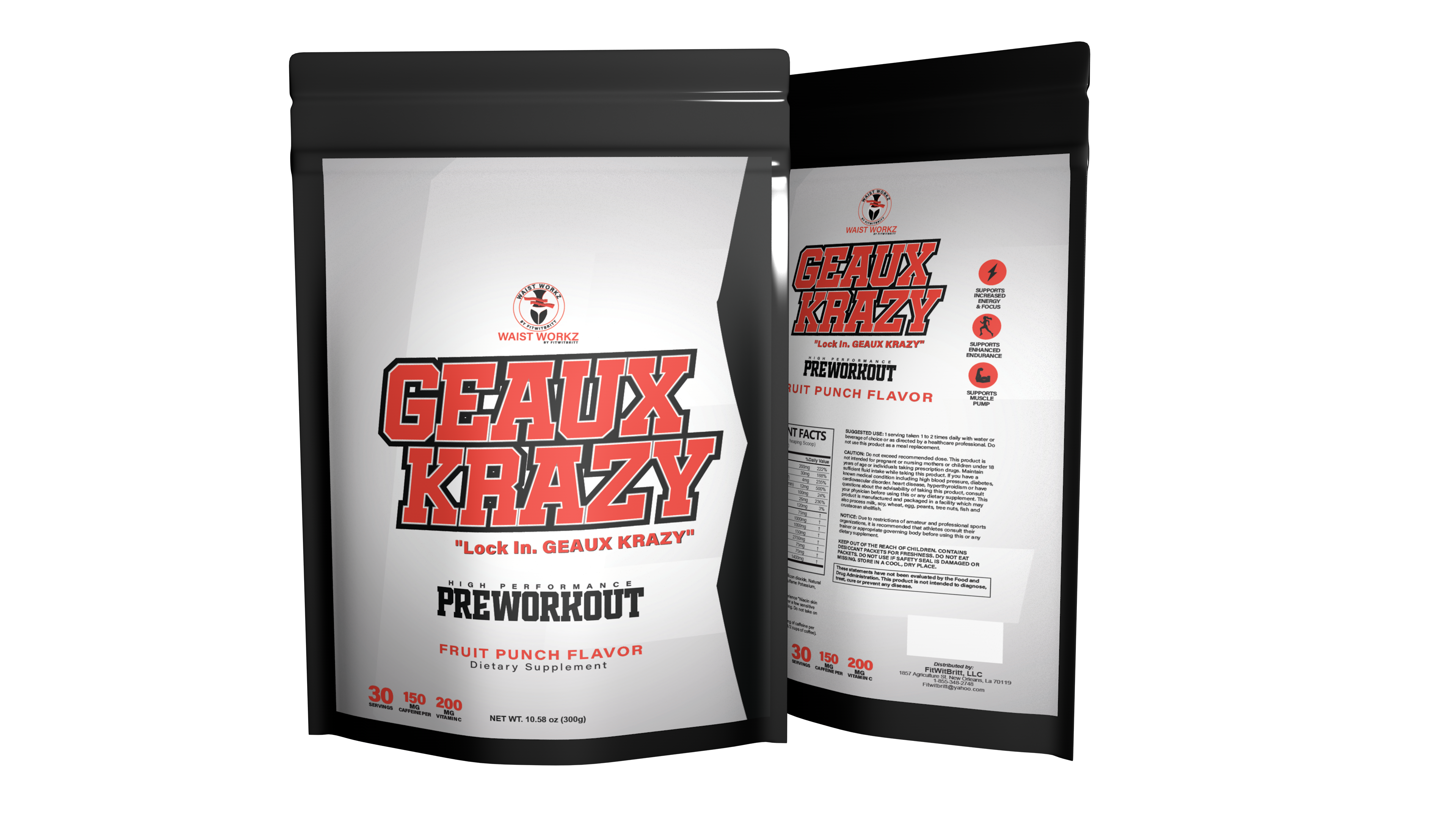 Geaux Krazy Pre-Workout