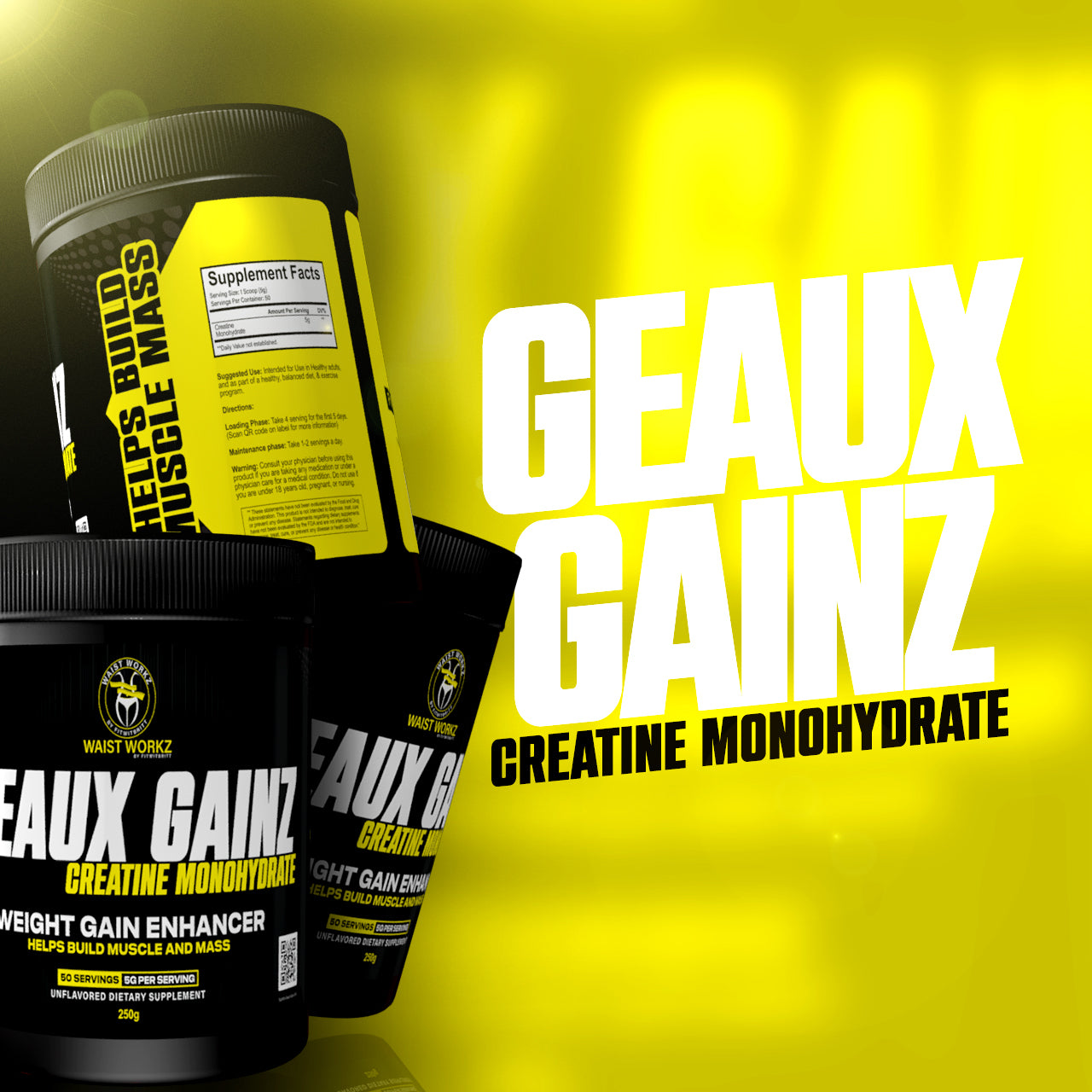 Geaux Gainz Creatine - Weight Gain Enhancer