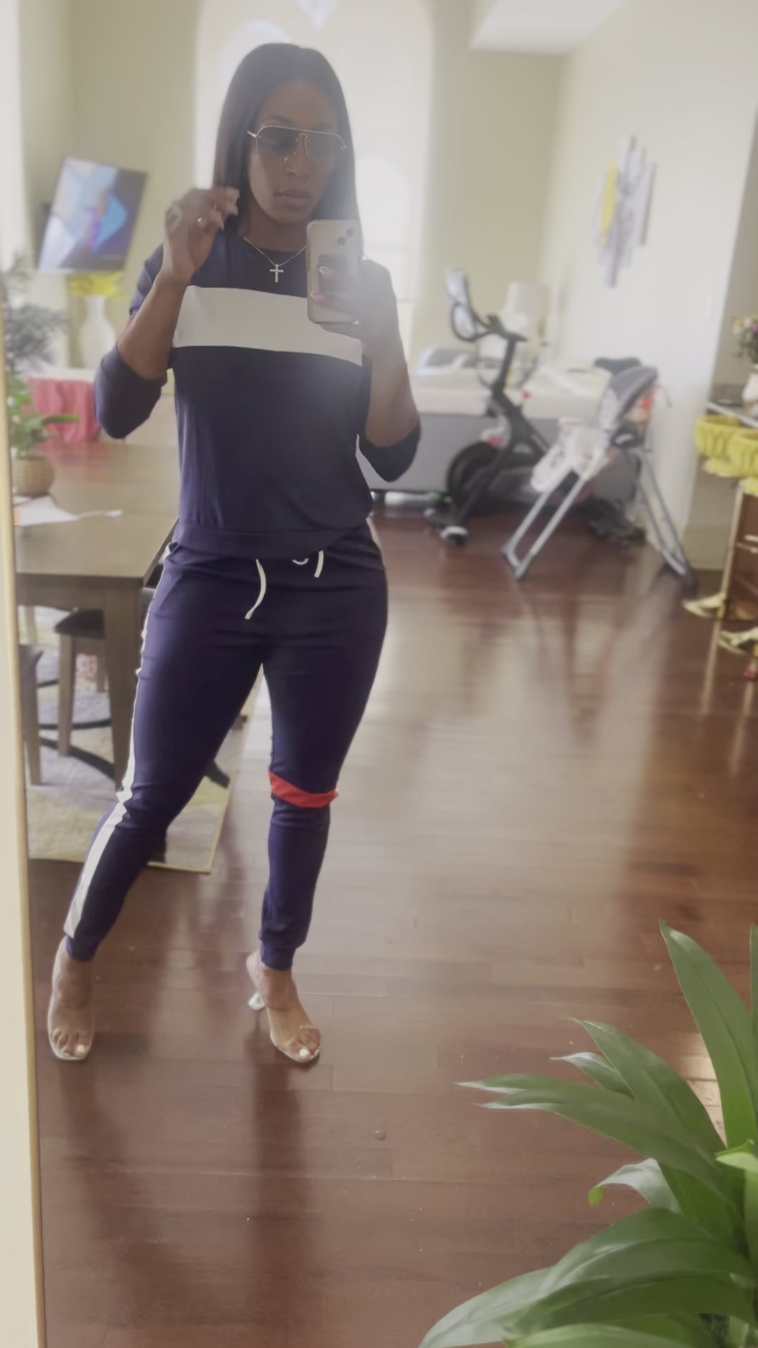 Navy Track Suit
